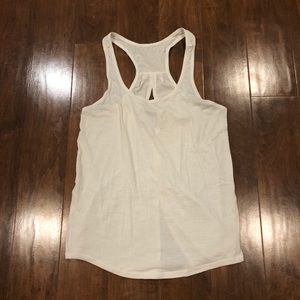 LULULEMON striped white tank!